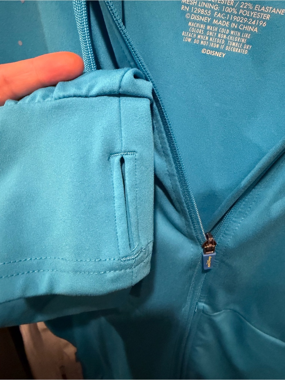 RunDisney Blue Hooded Zip Jacket with Minnie Mouse - Picture 5 of 10